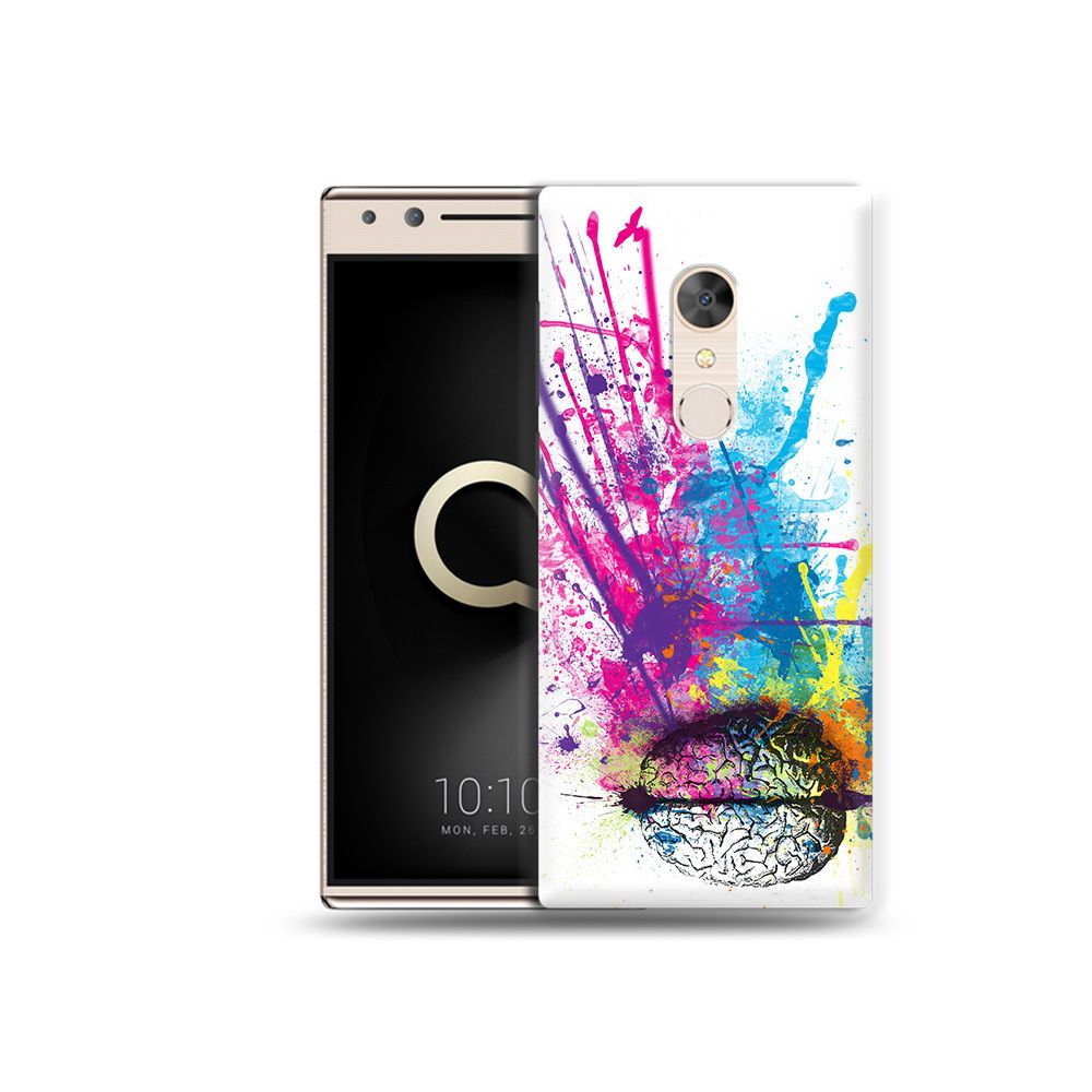 

Чехол MyPads Tocco для Alcatel 5 яркий красочный мозг (PT110913.675.710), Прозрачный, Tocco