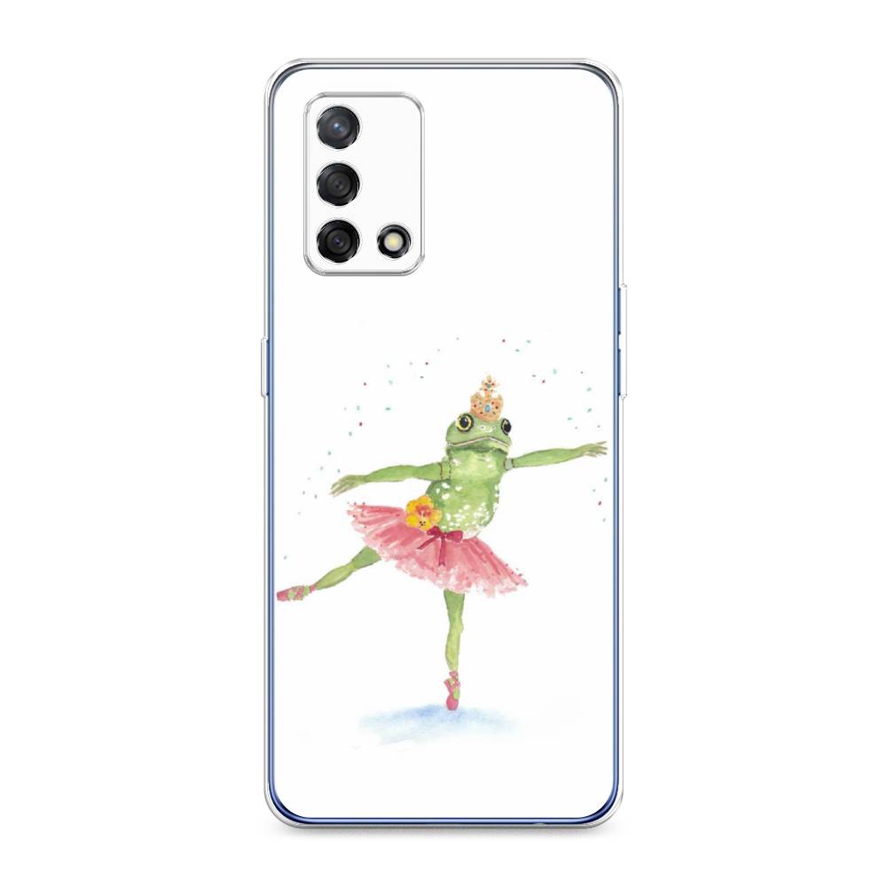 

Чехол на OPPO A74 4G "Лягушка-балерина", Зеленый, 256050-4