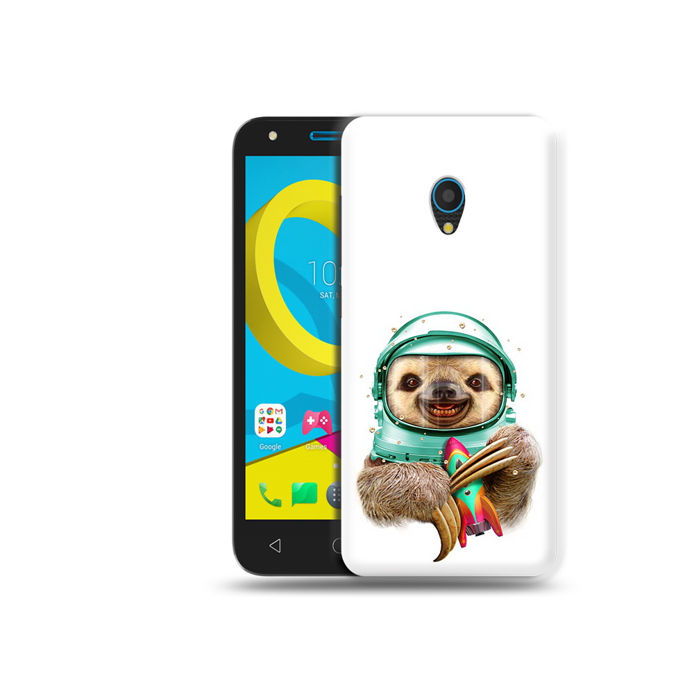 

Чехол MyPads Tocco для Alcatel U5 5047D Ленивец астронавт (PT134046.676.104), Tocco