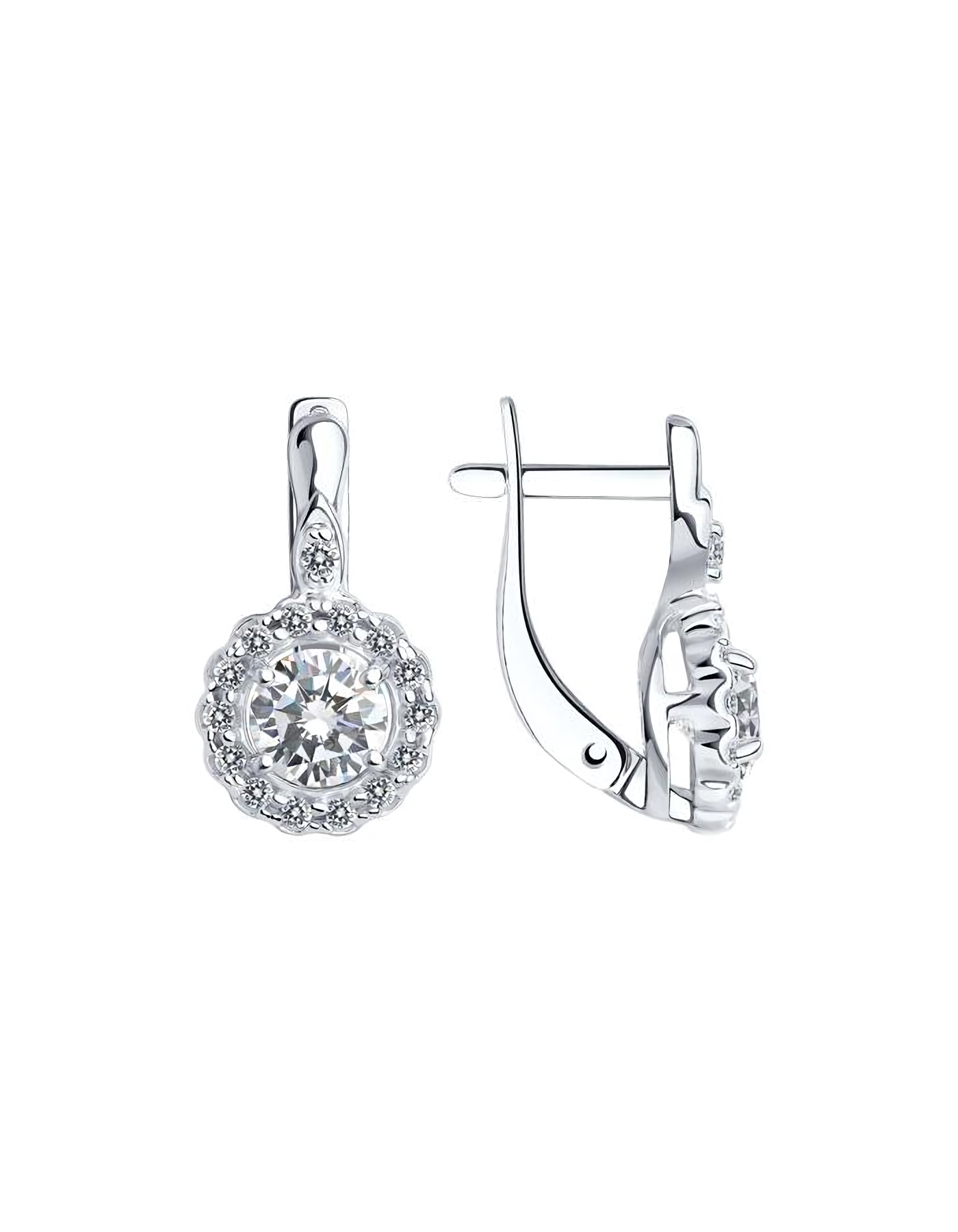 

Серьги из серебра TEO MAORI 894022571, фианит, 894022571