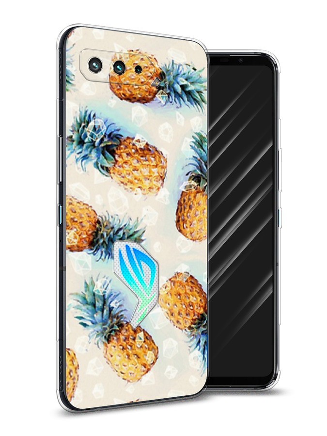 

Чехол Awog на Asus ROG Phone 5S "Ананасы", Бежевый, 44550-3