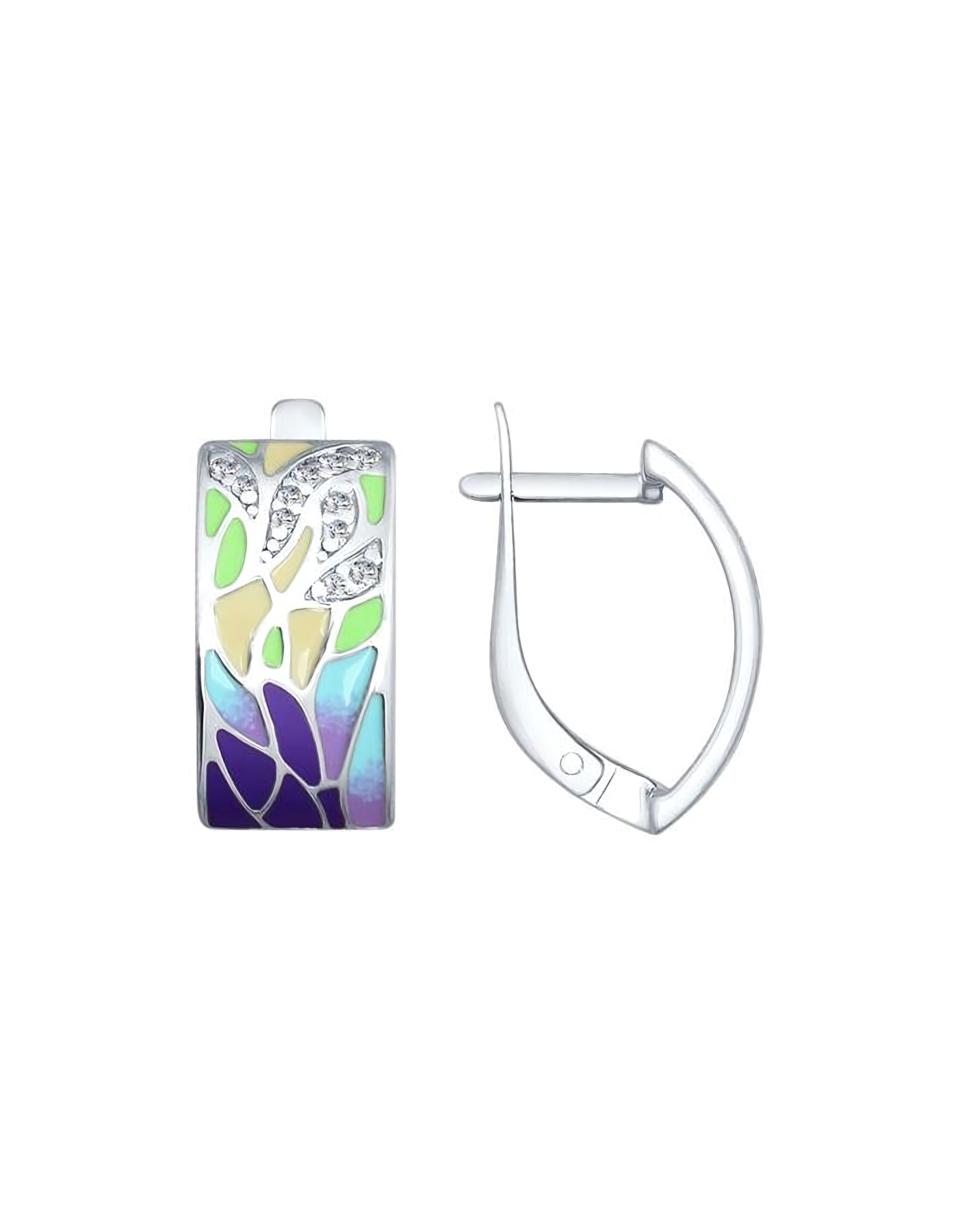 

Серьги из серебра TEO MAORI 894022633, фианит, 894022633