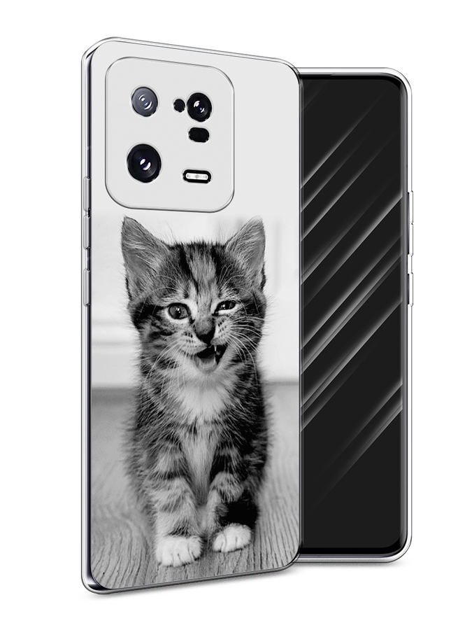 

Чехол Awog на Xiaomi 13 Pro 5G "Подмигивающий котенок", Черный;серый, 317350-1