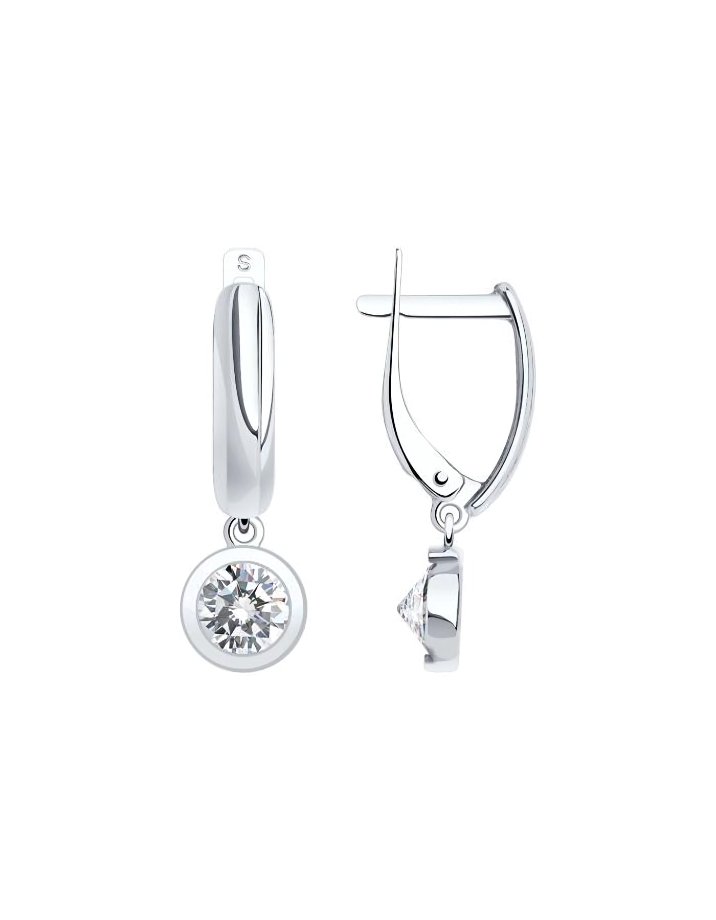

Серьги из серебра TEO MAORI 894022638, фианит, 894022638