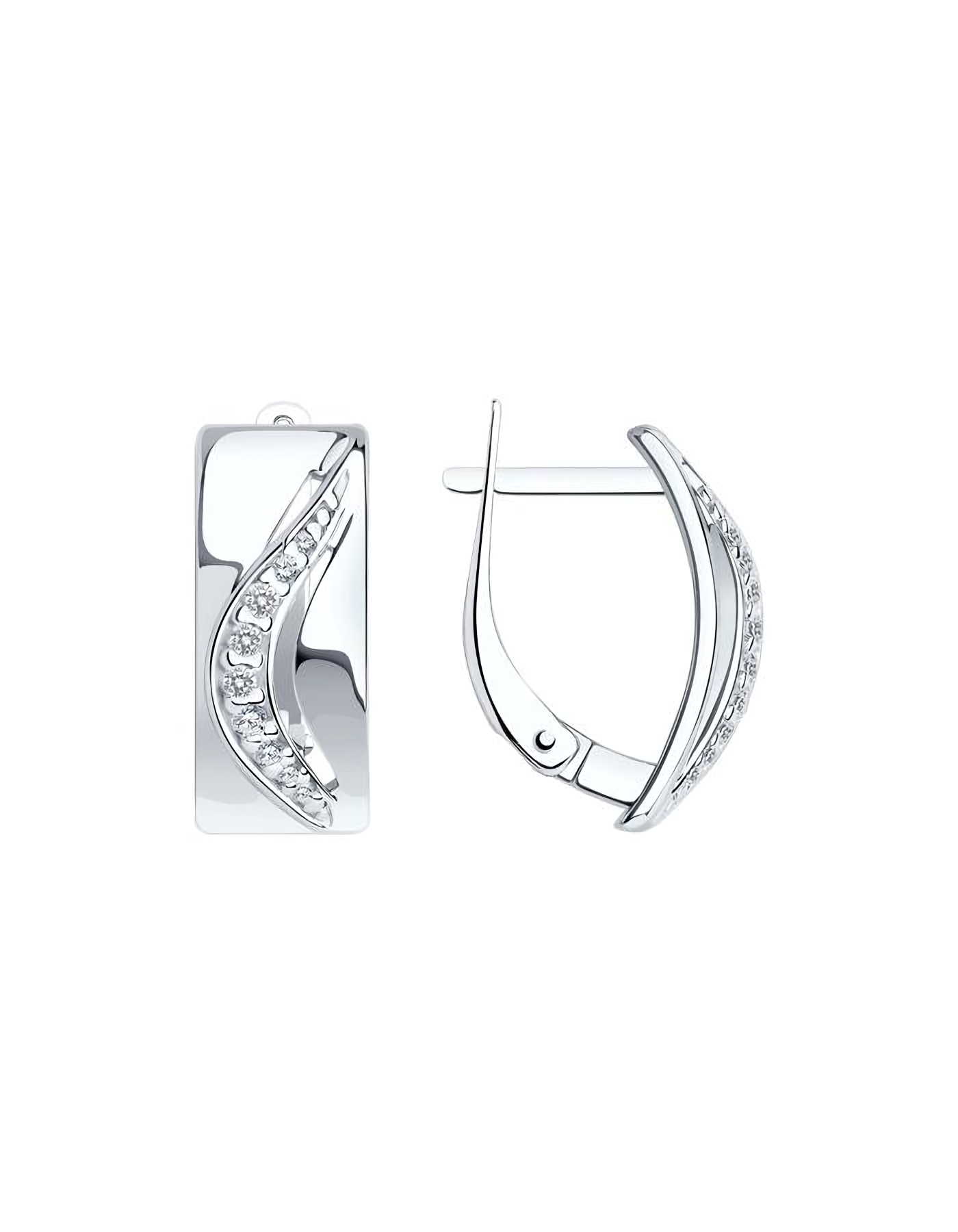 

Серьги из серебра TEO MAORI 894022653, фианит, 894022653