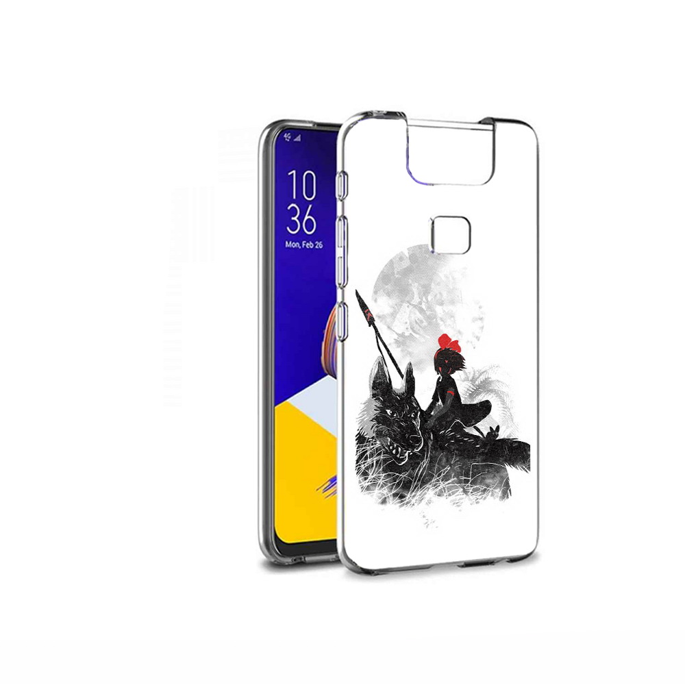 

Чехол MyPads Tocco для Asus ZenFone 6 (ZS630KL) мононоке, Прозрачный, Tocco