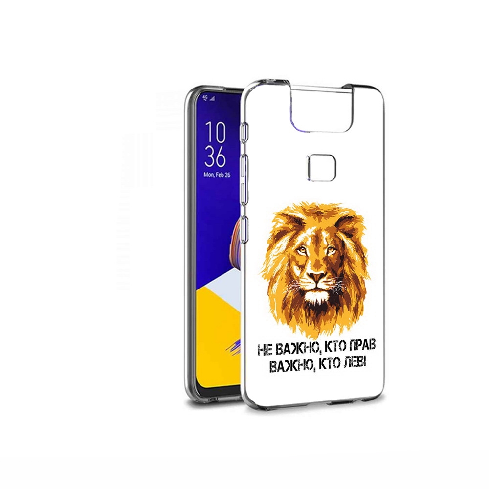 Чехол MyPads Tocco для Asus ZenFone 6 (ZS630KL) мудрый лев