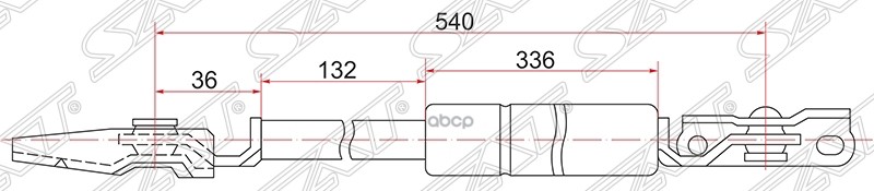 

Амортизатор Крышки Багажника Toyota Nadia #N1# 98-03 Rh (правый) Sat арт. ST-68950-44040