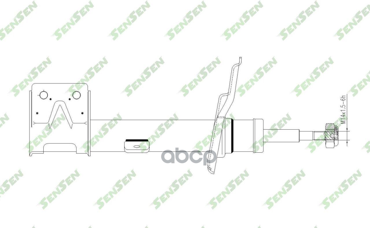 

Амортизатор передний левый газовый, Citroen Berlingo, Peugeot Partner 1.6/1.6 HDi с 08г.
