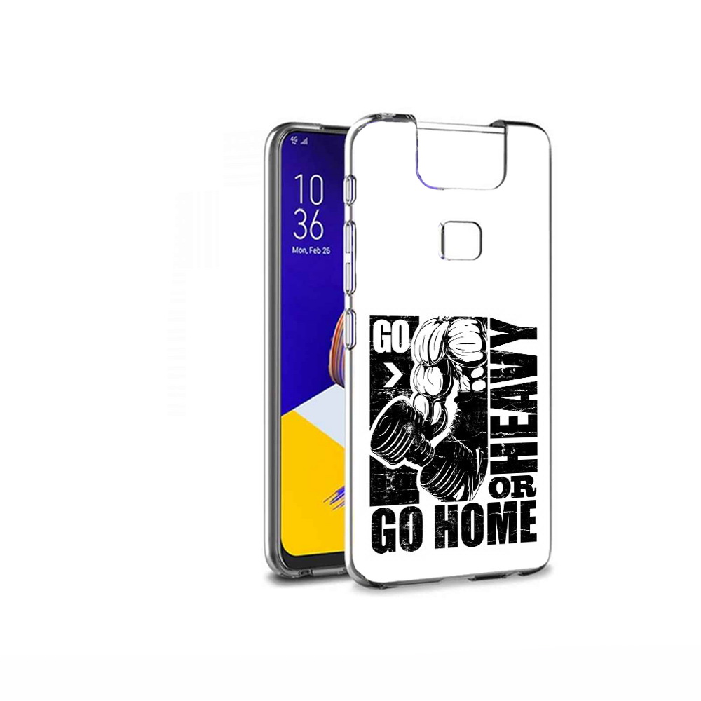 

Чехол MyPads Tocco для Asus ZenFone 6 (ZS630KL) накаченные руки, Прозрачный, Tocco