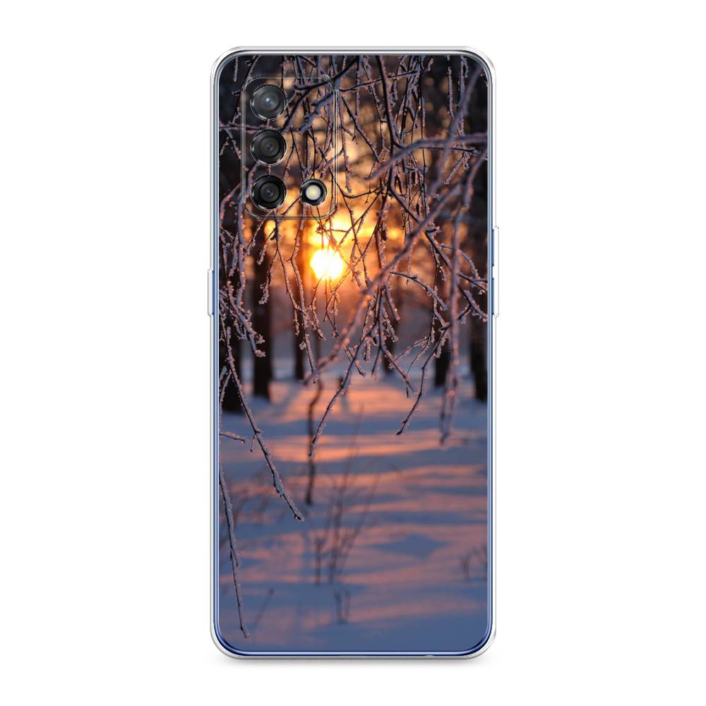 

Чехол на OPPO A74 4G "Зима 7", Оранжевый;розовый;черный, 256050-2