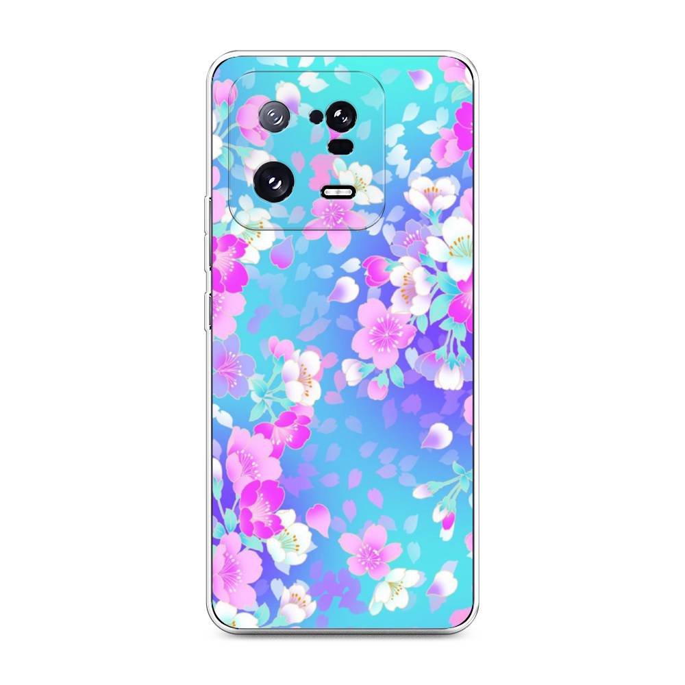 

Чехол Awog на Xiaomi 13 Pro 5G "Яблоневые цветы", Голубой;розовый;белый, 317350-8