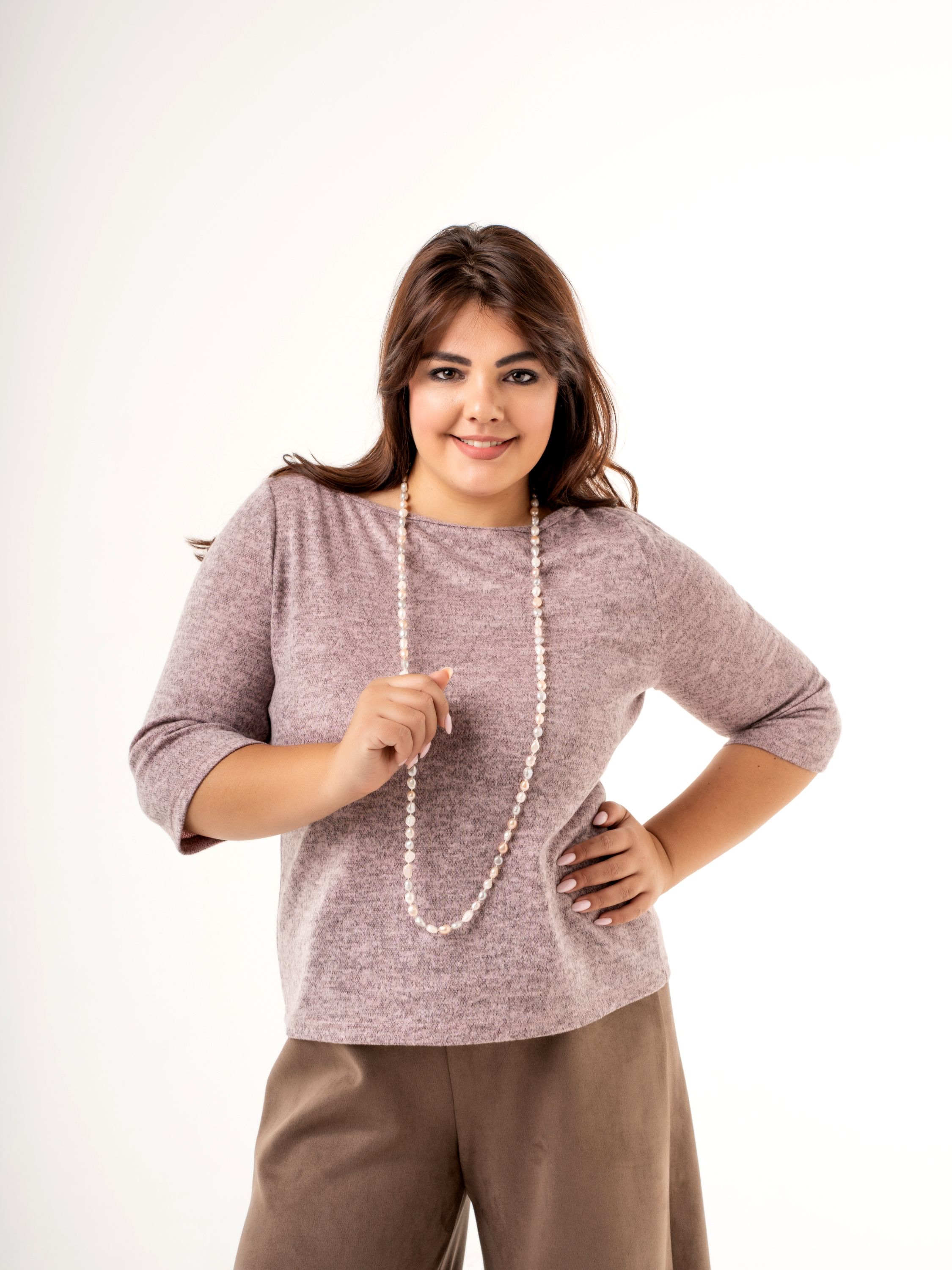 

Блуза женская Zone16 Style розовая 52 RU, Розовый, Style