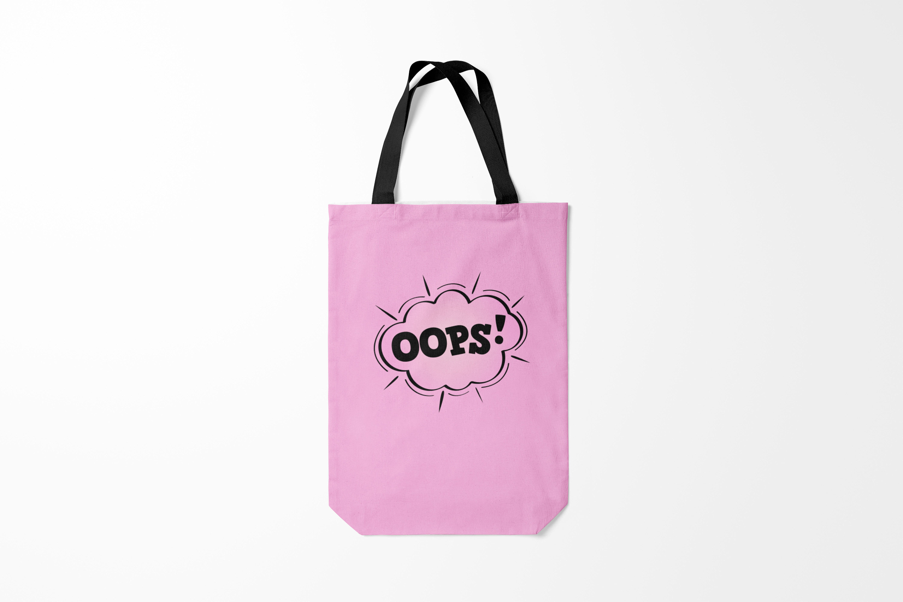 

Сумка шoппер унисекс Burnettie Разные OOPS, розовый, Разные OOPS