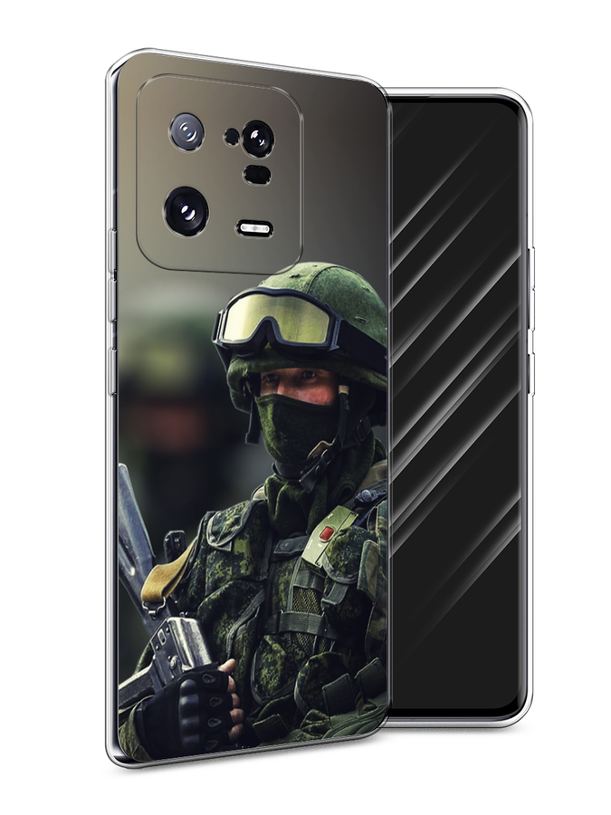

Чехол Awog на Xiaomi 13 Pro 5G "Солдат", Зеленый;серый, 317350-5