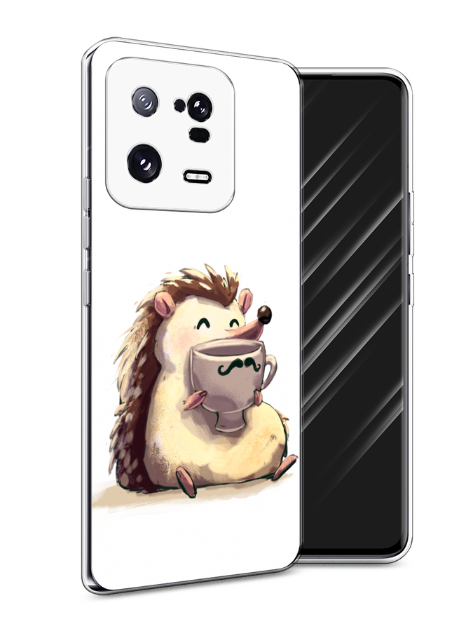 

Чехол Awog на Xiaomi 13 Pro 5G "Еж кофеман", Белый;коричневый;бежевый, 317350-10