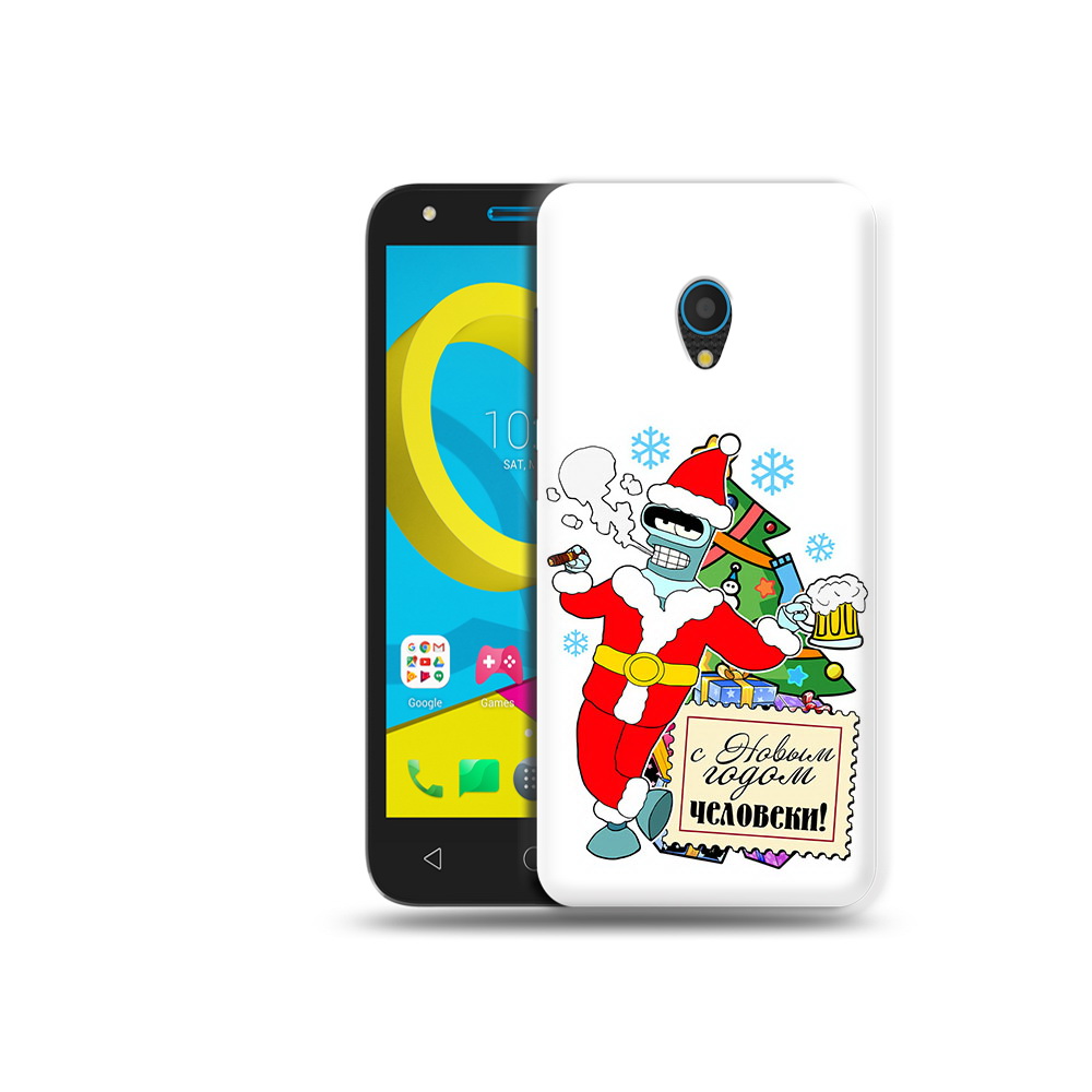 

Чехол MyPads Tocco для Alcatel U5 5047D С новым годом человеки (PT134046.676.150), Tocco