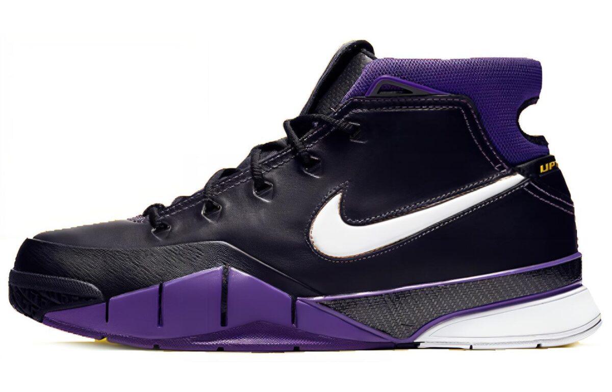 

Кроссовки унисекс Nike Zoom Kobe 1 protro purple reign черные 40.5 EU, Черный, Zoom Kobe 1 protro purple reign