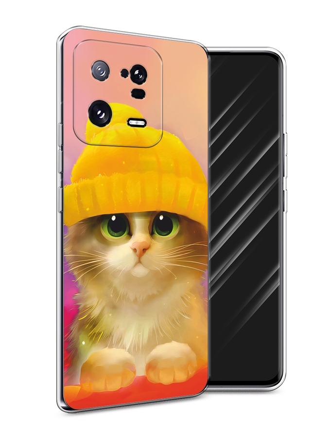 

Чехол Awog на Xiaomi 13 Pro 5G "Котенок в желтой шапке", Желтый, 317350-2