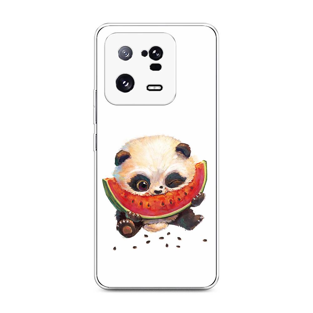 

Чехол Awog на Xiaomi 13 Pro 5G "Малыш панды с арбузом", Белый;красный, 317350-1
