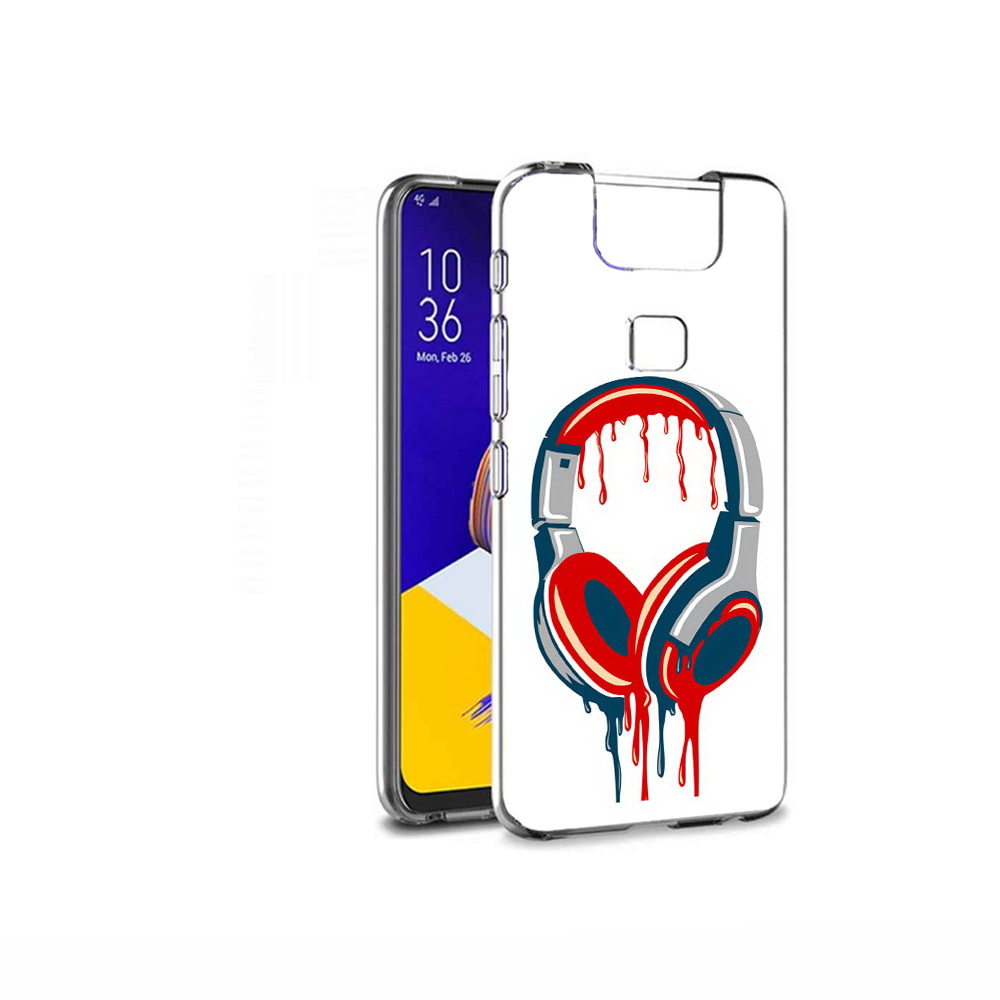 

Чехол MyPads Tocco для Asus ZenFone 6 (ZS630KL) не делай громко, Прозрачный, Tocco