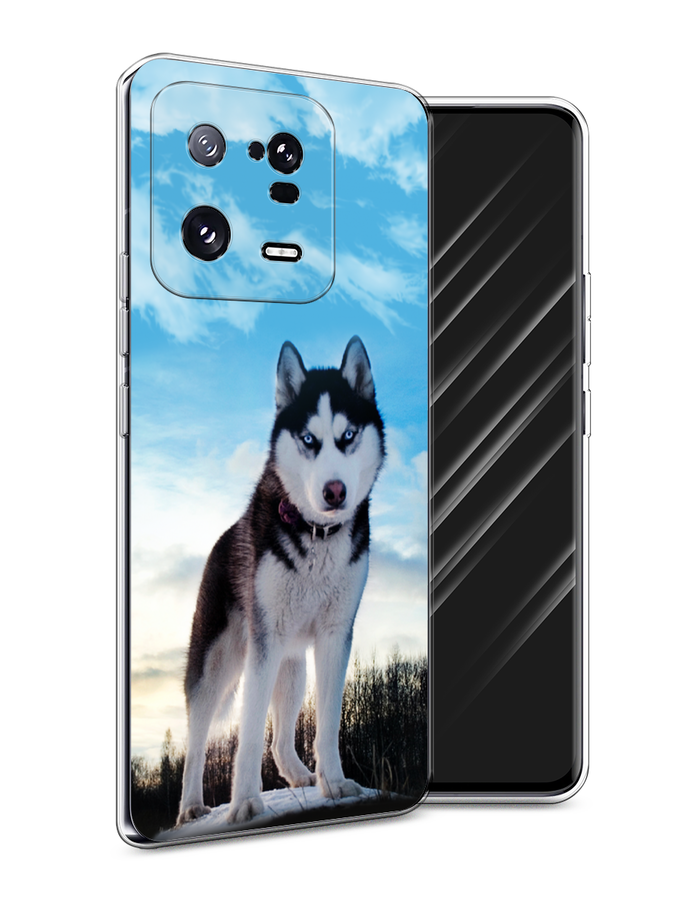 

Чехол Awog на Xiaomi 13 Pro 5G "Хаски 3", Белый;черный;голубой, 317350-2