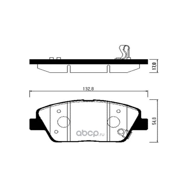 

Колодки тормозные HSB передние hp1044