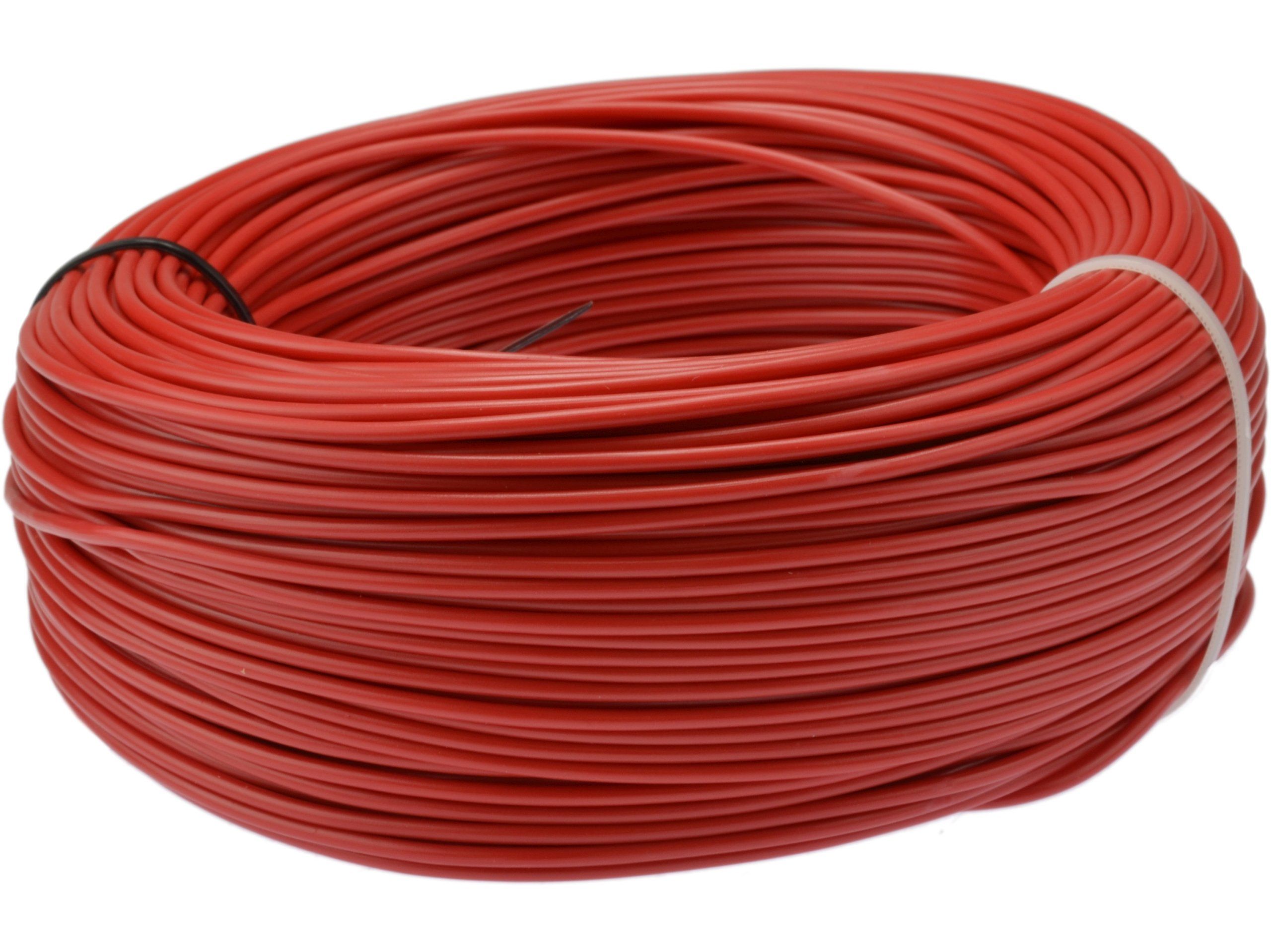 фото Провод электрический пугв 1х1.5 мм2 красный 10м, кабель силовой, медь nobrand
