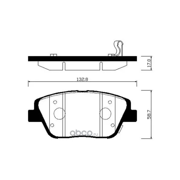 

Тормозные колодки HSB hp1045