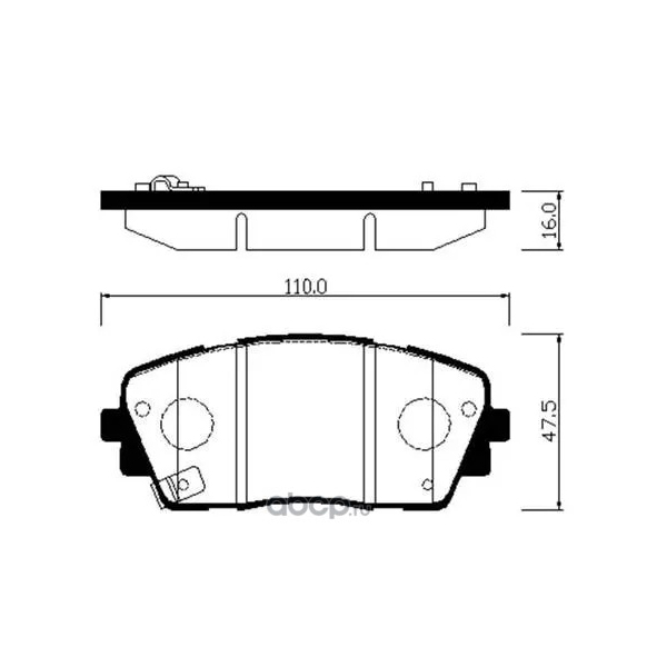 

Тормозные колодки HSB hp1047
