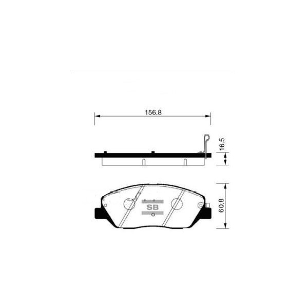 

Колодки передние HYUNDAI SANTA FE II 06-12, KIA SORENTO II 09- HP1194