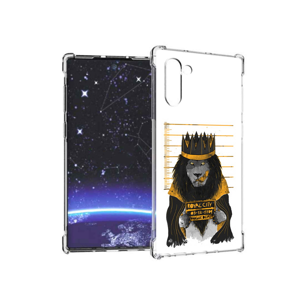 

Чехол MyPads Tocco для Samsung Galaxy Note 10 лев в законе (PT135782.511.435), Прозрачный, Tocco