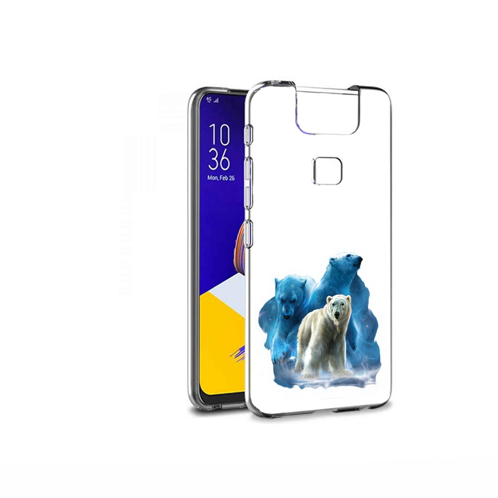 

Чехол MyPads Tocco для Asus ZenFone 6 (ZS630KL) полярный медведь, Прозрачный, Tocco