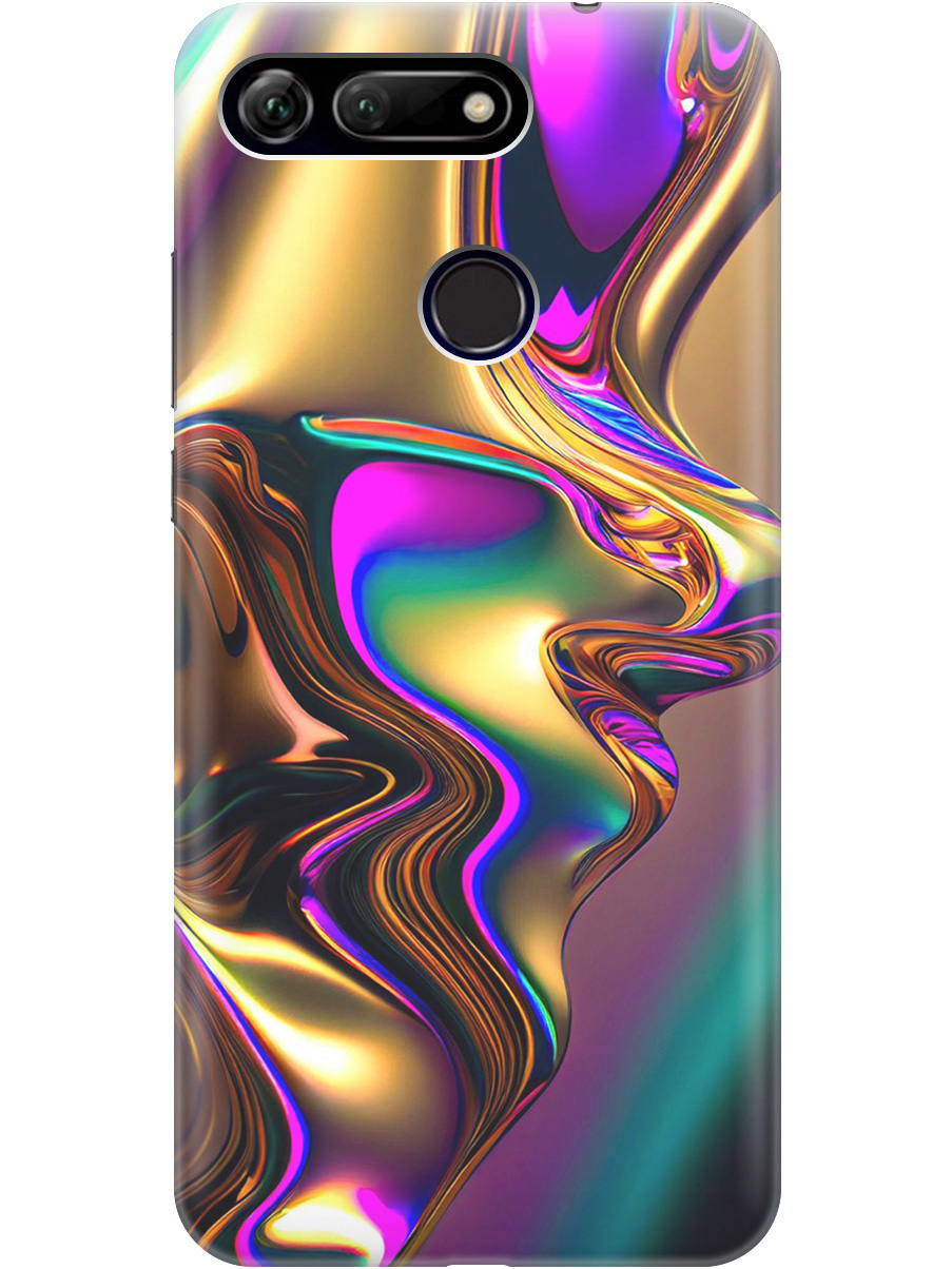 

Силиконовый чехол на Honor View 20 (V20) с принтом "Золотистая абстракция", Прозрачный;золотистый;фиолетовый, 720257731