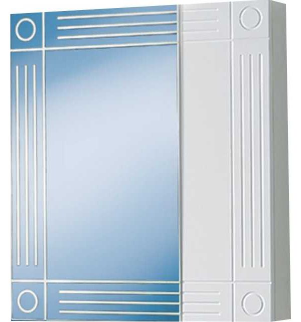 Шкаф зеркальный Акваль Оливия 60 без подсветки EO.04.60.00.N зеркальный шкаф для ванной vigo alessandro угловой