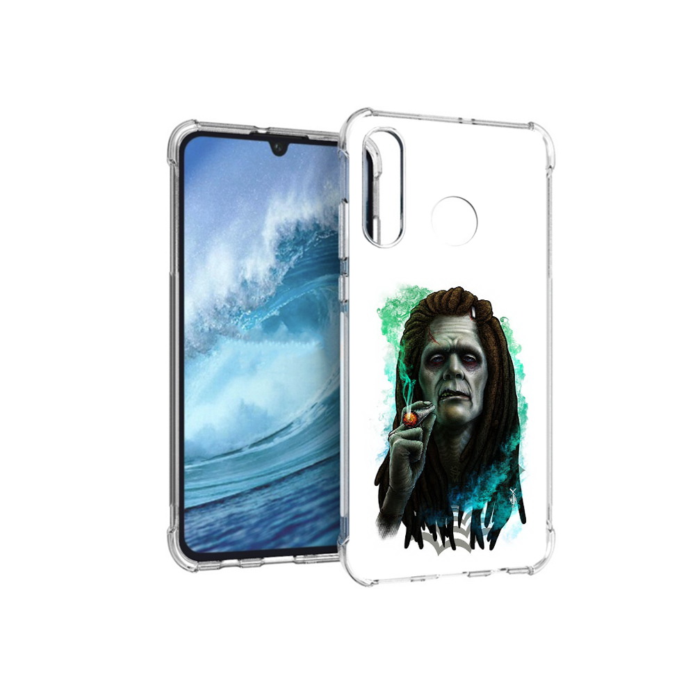 

Чехол MyPads Tocco для Huawei P30 Lite зеленый мужчина с сигаретой, Прозрачный, Tocco