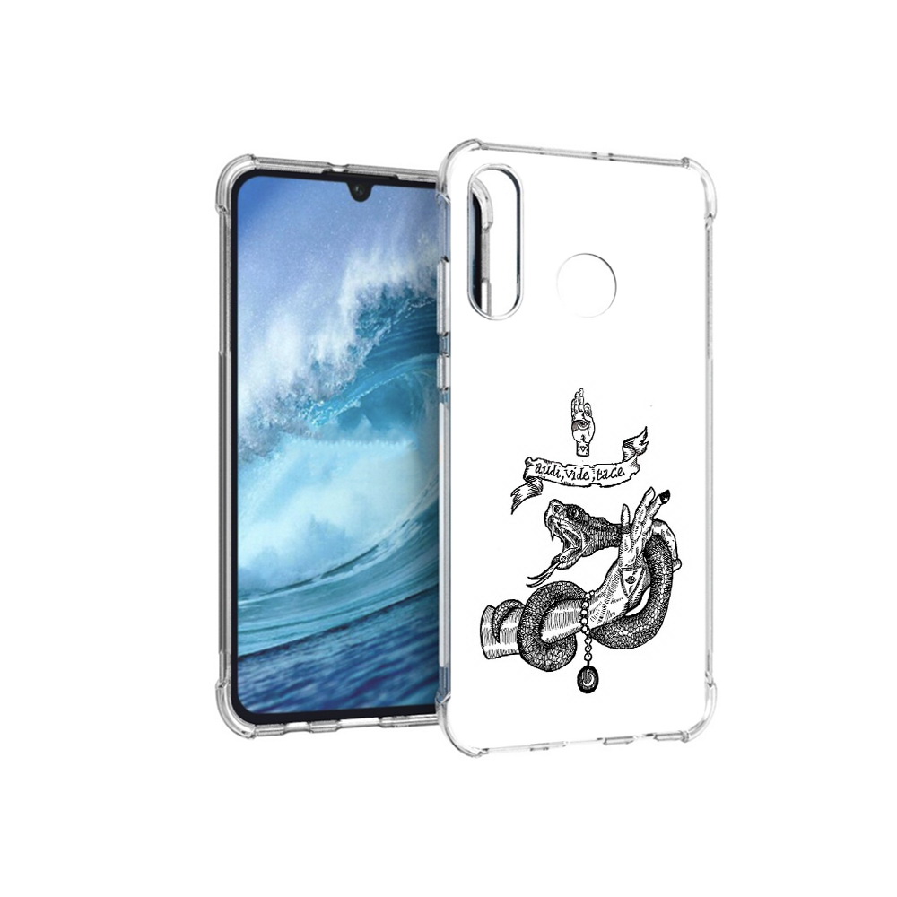 Чехол MyPads Tocco для Huawei P30 Lite змея на руке рисунок