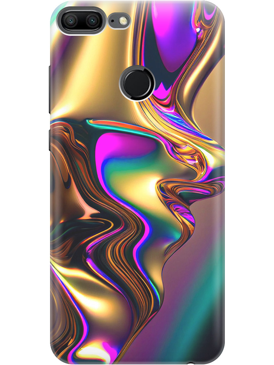 

Силиконовый чехол на Honor 9 Lite с принтом "Золотистая абстракция", Прозрачный;золотистый;фиолетовый, 717568431