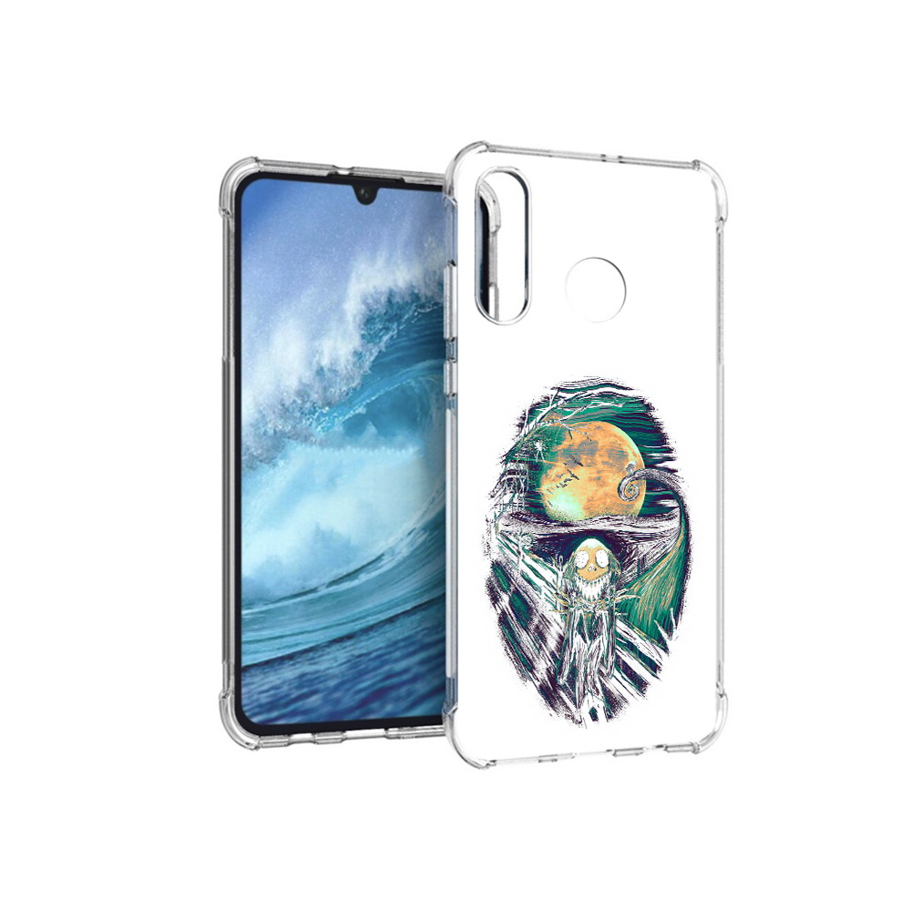 

Чехол MyPads Tocco для Huawei P30 Lite зубастое существо абстракция, Прозрачный, Tocco