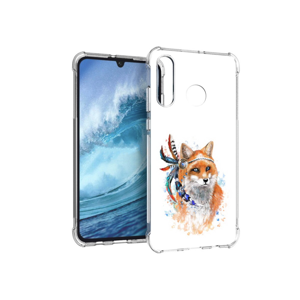 

Чехол MyPads Tocco для Huawei P30 Lite инду лиса, Прозрачный, Tocco