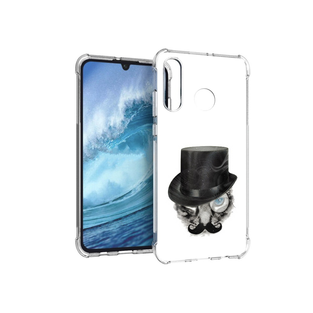 Чехол MyPads Tocco для Huawei P30 Lite интелегентный кот