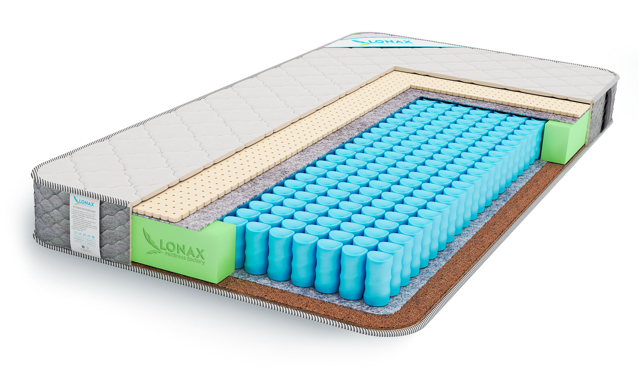 

Матрас пружинный Lonax JAZZ TFK/chstds_lonLJTFK_110x185, Lonax JAZZ TFK