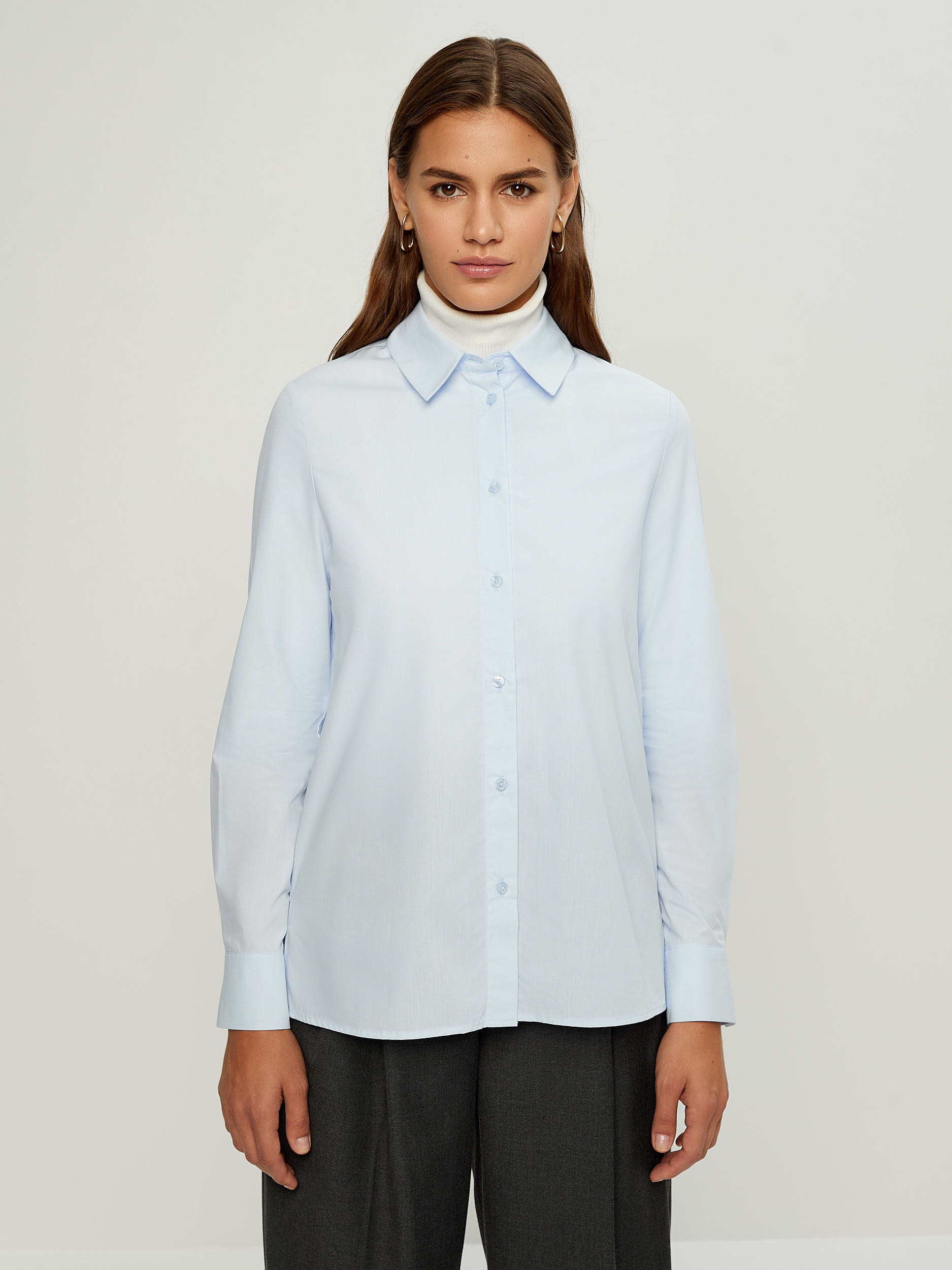 

Рубашка женская ZARINA 2368119319-49 синяя XS, 2368119319