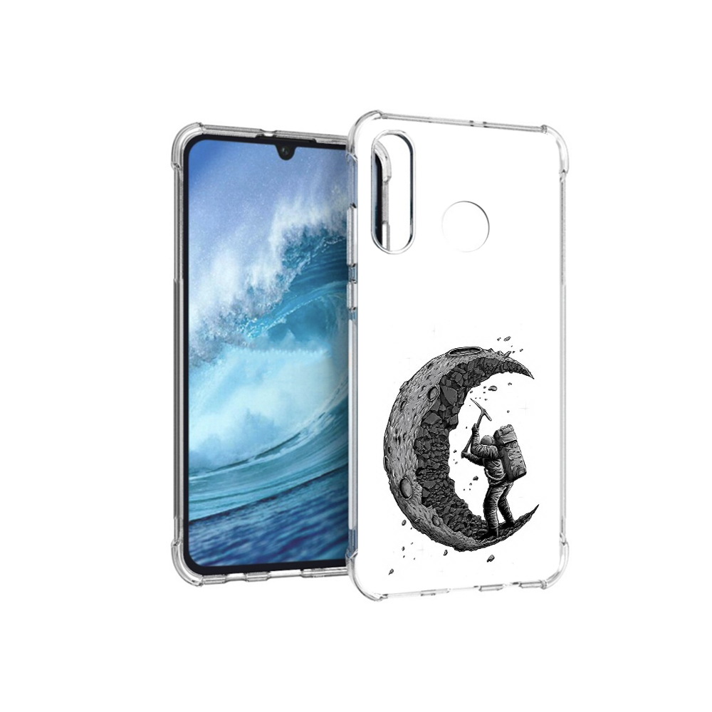 

Чехол MyPads Tocco для Huawei P30 Lite камненная луна, Прозрачный, Tocco