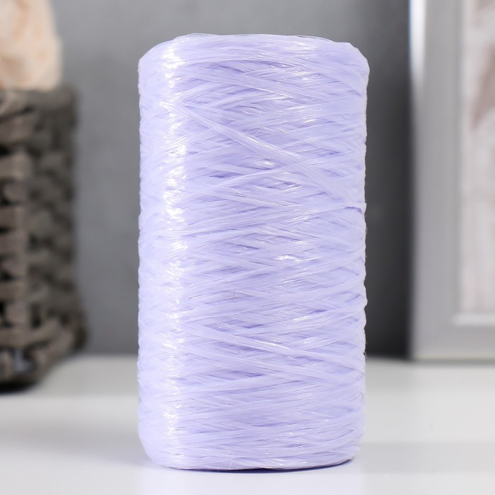 

Пряжа для ручного вязания 100% полипропилен 200м/50гр. (01-сирень светлая) (5 шт), Белый