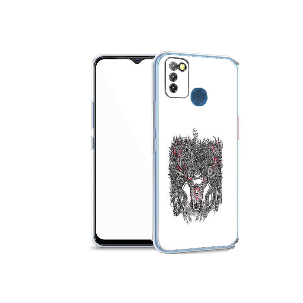

Чехол MyPads Tocco для Infinix Hot 10 Lite Дизайнерские_676, Прозрачный, Tocco