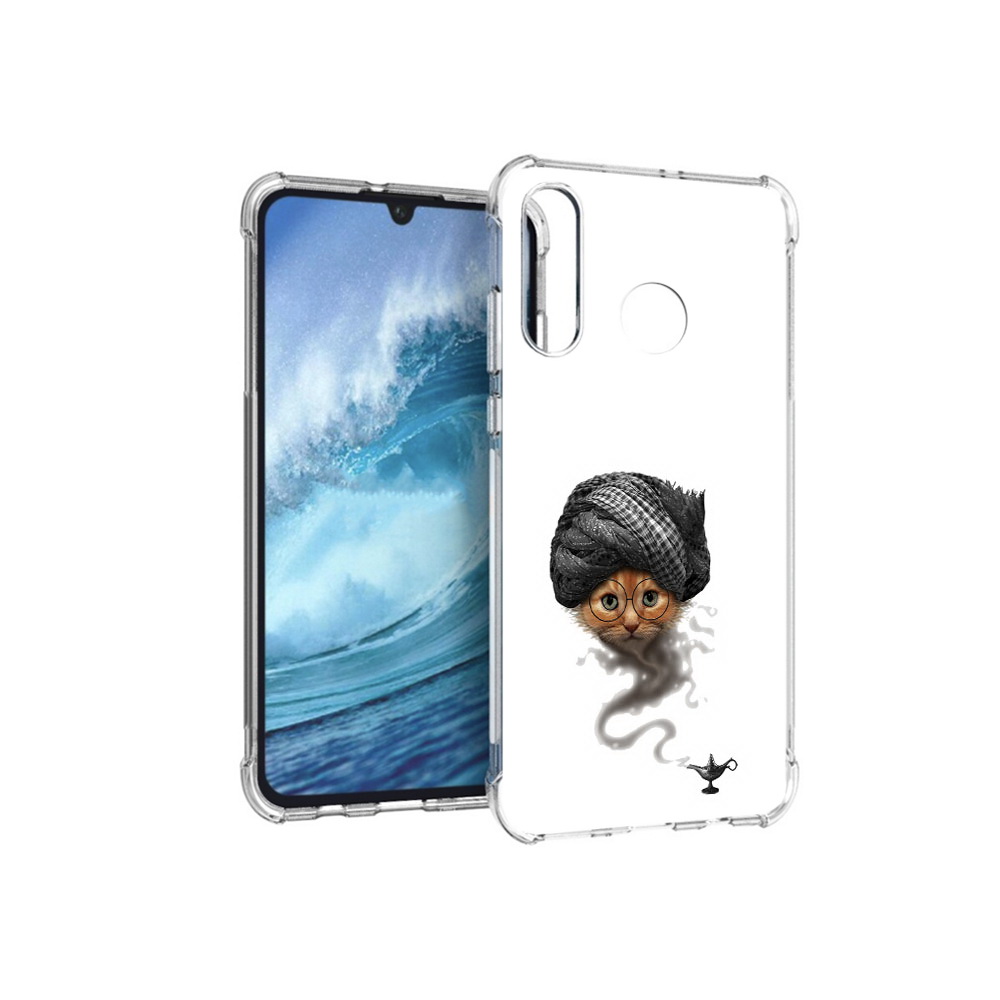 

Чехол MyPads Tocco для Huawei P30 Lite кот джин, Прозрачный, Tocco