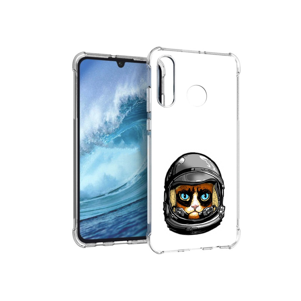 

Чехол MyPads Tocco для Huawei P30 Lite кот космонавт, Прозрачный, Tocco