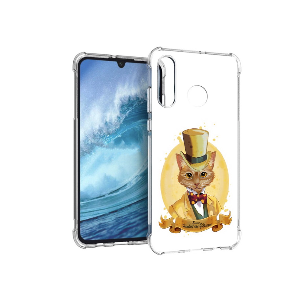 

Чехол MyPads Tocco для Huawei P30 Lite кот юрист, Прозрачный, Tocco