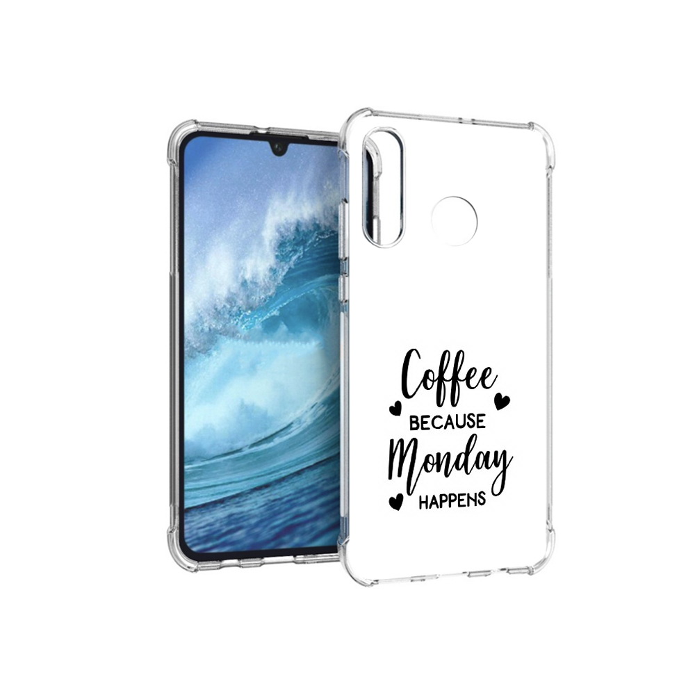 

Чехол MyPads Tocco для Huawei P30 Lite кофе и понедельник стал счастливым, Прозрачный, Tocco